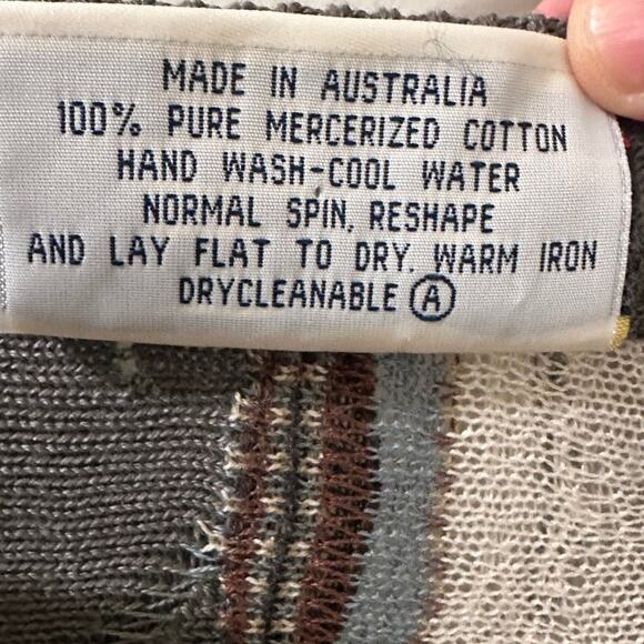 VTG Carlo Alberto 3D Coogi-Style Mercerized Cotton Cardigan Men’s Textured, M - Picture 3 of 7